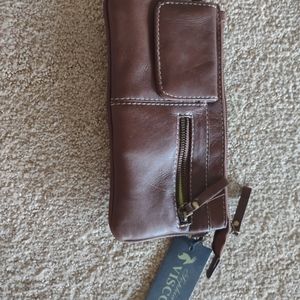 Brown wallet purse